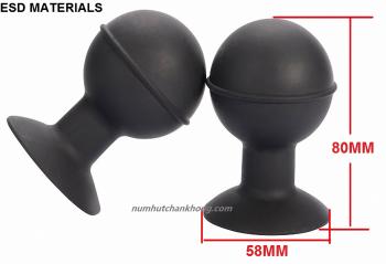 Bóng hút chân không chống tĩnh điện màu đen đường kính 58mm