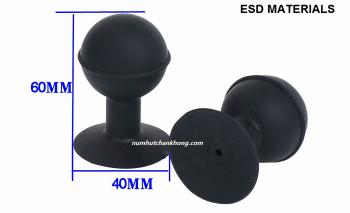 Bóng hút chân không màu đen chống tĩnh điện đường kính 40mm